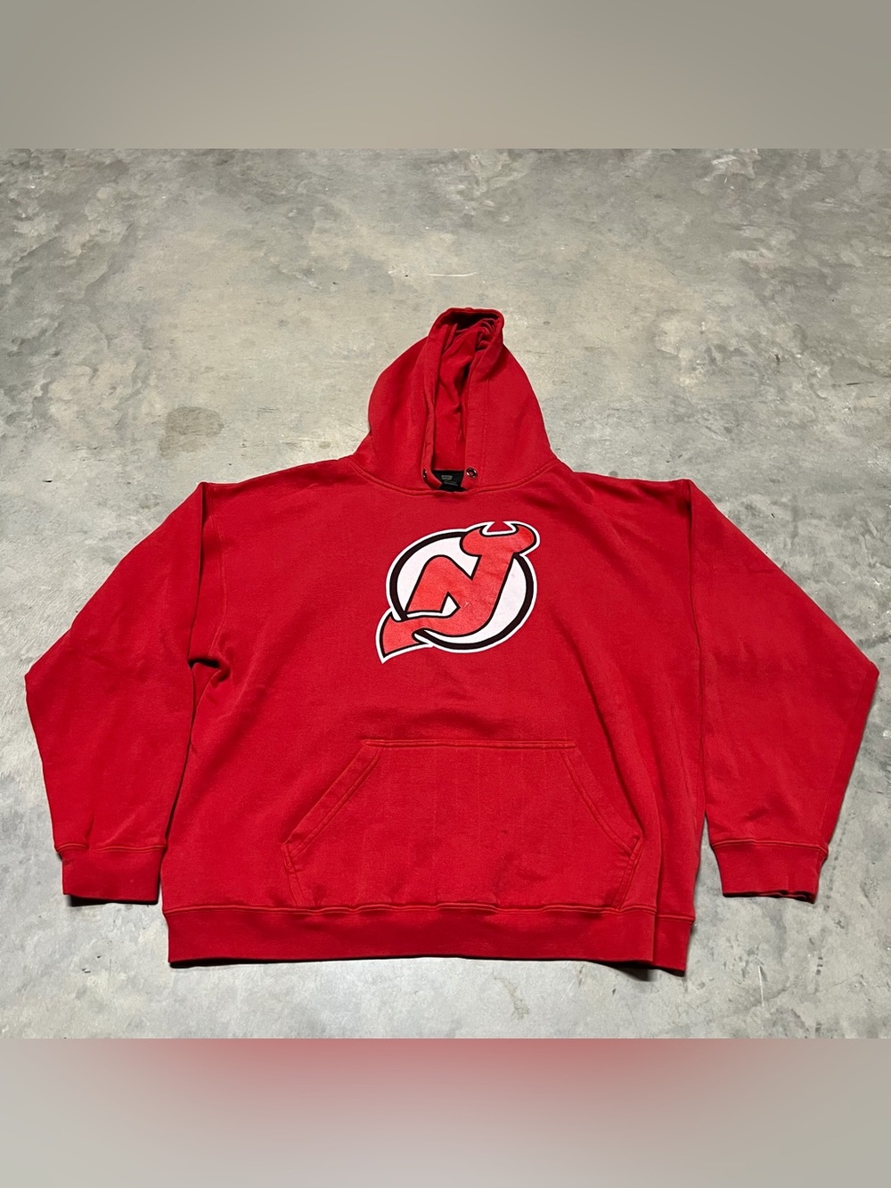 New Jersey Devils Hoodie Mens XL Red NHL Hockey Old Time Hockey Hoodie Pullover